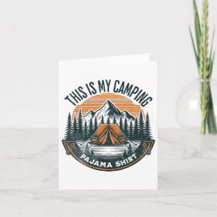 Das ist mein Camping Pajama Shirt Funny Camper Zit Karte