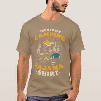 Das ist mein Camping-Pyjama Retro Lustiger Camper T-Shirt