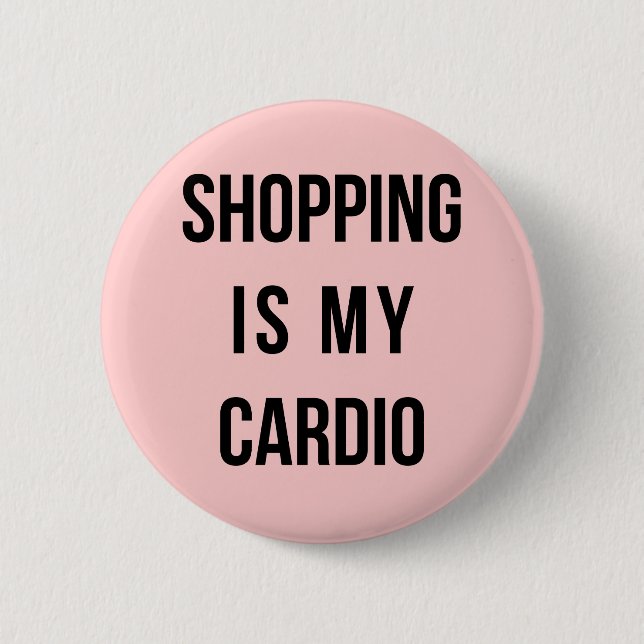 Das ist mein Cardio in Rosa. Button (Vorderseite)