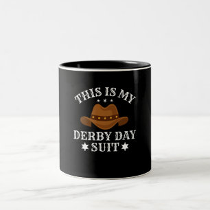 Das ist mein Derby-Tag-Anzug Lustiger Pferderennen Zweifarbige Tasse