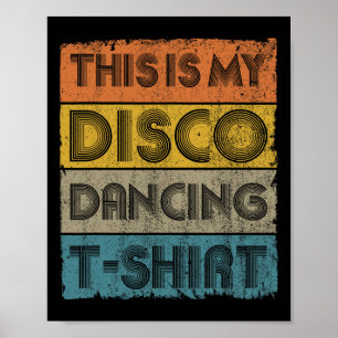 Das ist mein Disco Retro 70er 80er Music Dance Poster