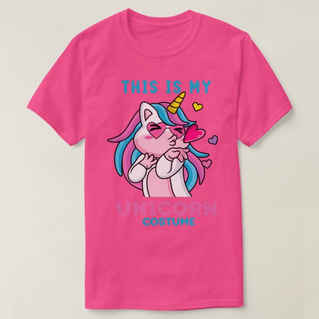 Das ist mein Einhornkostüm T-Shirt (Design vorne)