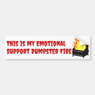 Das ist mein Emotionaler Stützungsdumper Fire Autoaufkleber