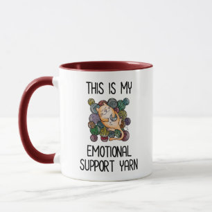 Das ist mein emotionales Unterstützungsgarn Tasse