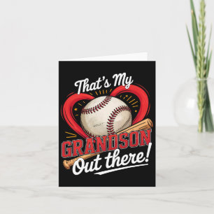 Das ist mein Enkel da draußen Baseball Grandma Bas Karte