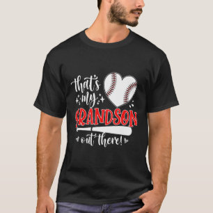 Das ist mein Enkel da draußen Baseball-Oma-Männer T-Shirt