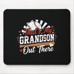 Das ist mein Enkel da draußen Frauen Baseball Oma Mousepad