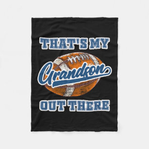 Das ist mein Enkel da draußen Fußball-Cheer Grandm Fleecedecke