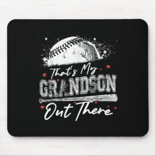Das ist mein Enkel da draußen Oma Baseball Mothe Mousepad
