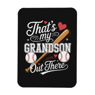 Das ist mein Enkel dort Baseball Magnet