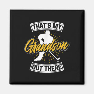 Das ist mein Enkel dort draußen Eishockey Athlet S Magnet
