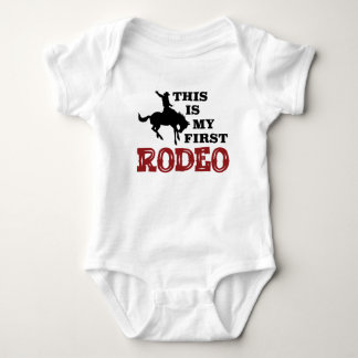 Das ist mein erster Rodeo Bodysuit zum ersten Gebu Baby Strampler