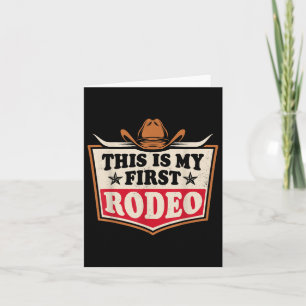 Das ist mein erster Rodeo Cowboy Cowgirl Hat Men W Karte