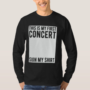 Das ist mein erstes Konzert, das mein Shirt mit lu