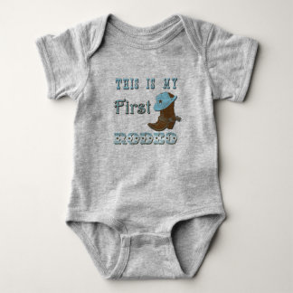 Das ist mein erstes Rodejungen-Outfit Baby Strampler