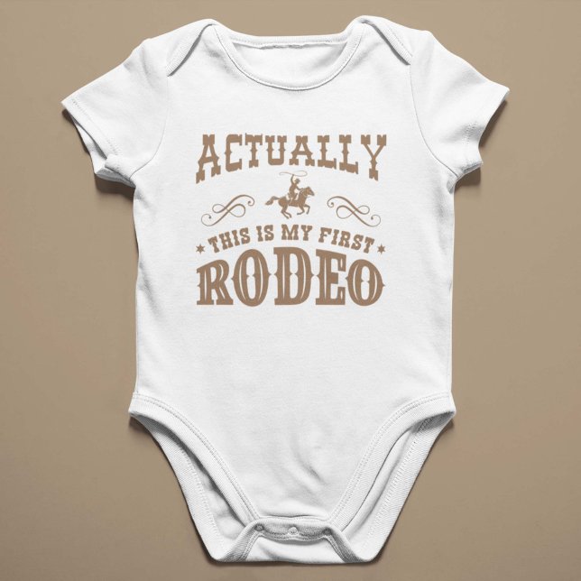 Das ist mein erstes Rodeo Baby Strampler (Von Creator hochgeladen)