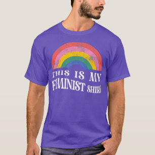 Das ist mein feministische Shirt Retro Frauen Vint