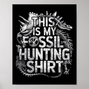 Das ist mein Fossilienjagd-Shirt Funny Paleontolog Poster