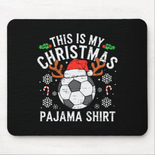 Das ist mein Fußball-Weihnachts-Pyjama-Shirt Sport Mousepad