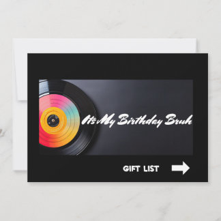 Das ist mein Geburtstag Bruh Einladung