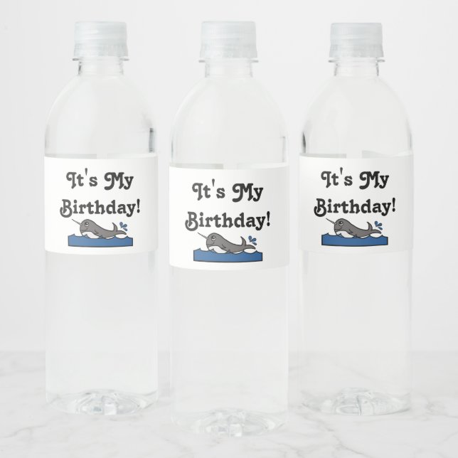 Das ist mein Geburtstag Narwhal (Flaschen)