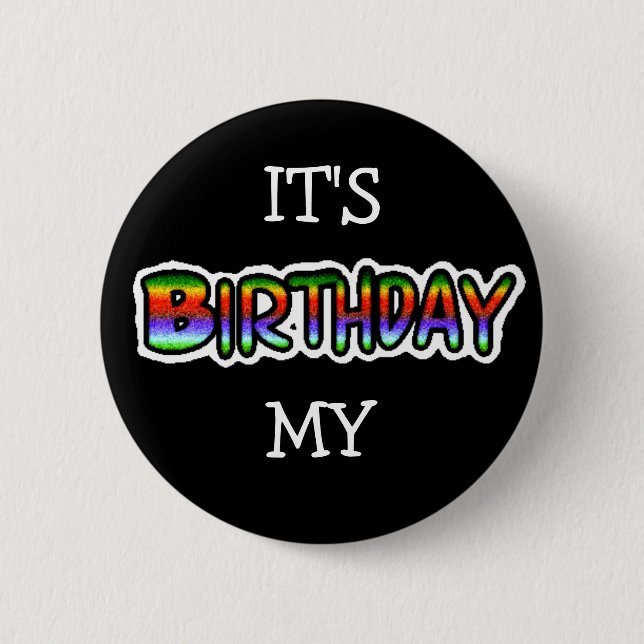 Das ist mein Geburtstagsknopf Button (Vorderseite)