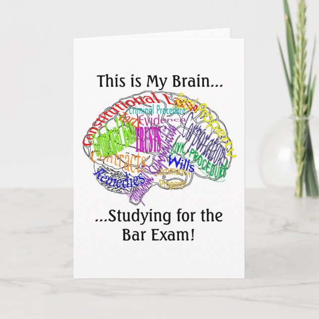 Das ist mein Gehirn...Bar Exam Karte (Vorderseite)