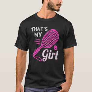 Das ist mein Girl Pink Squash Racquetball Sport T-Shirt