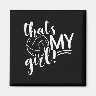 Das ist mein Girl Proud Volleyball Mama Volleyball Magnet