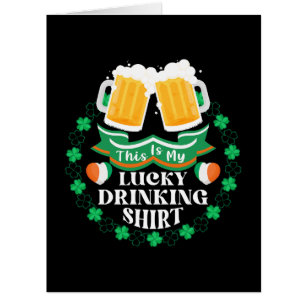 Das ist mein Glück beim Biertrinken am St. Patrick