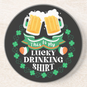 Das ist mein Glück beim Biertrinken am St. Patrick Getränkeuntersetzer