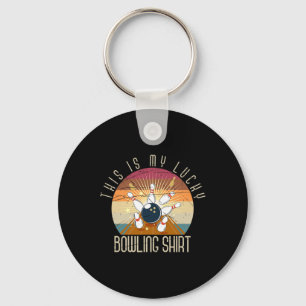 Das ist mein Glück Bowling Shirt Bowler Geschenk R Schlüsselanhänger