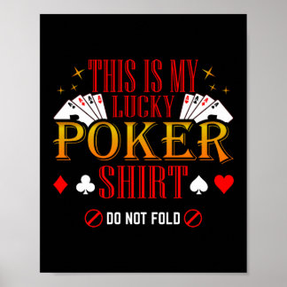 Das ist mein Glück Poker Shirt Poker Casino Poster