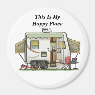 Das ist mein glücklicher Platz Camper Magnet