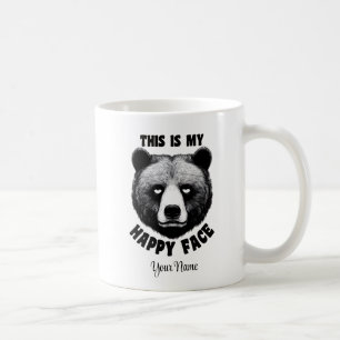 Das ist mein glückliches Gesicht - Bär Kaffeetasse