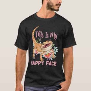 Das ist mein glückliches Gesicht Bartagame Mädchen T-Shirt