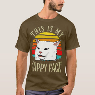 Das ist mein glückliches Gesicht, die Katze Premiu T-Shirt