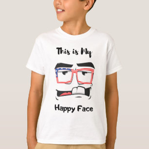 Das ist mein glückliches Gesicht-lustiges Hemd für T-Shirt