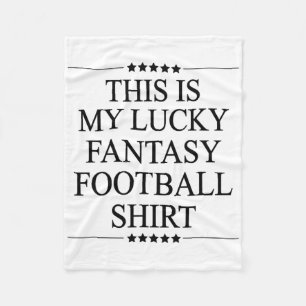 Das ist mein Glücks-Fantasy-Fußball-T-Shirt Lustig Fleecedecke