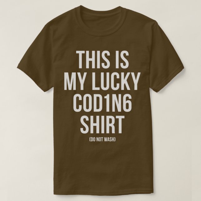 Das ist mein Glückscoding-Shirt-Programm T-Shirt (Design vorne)