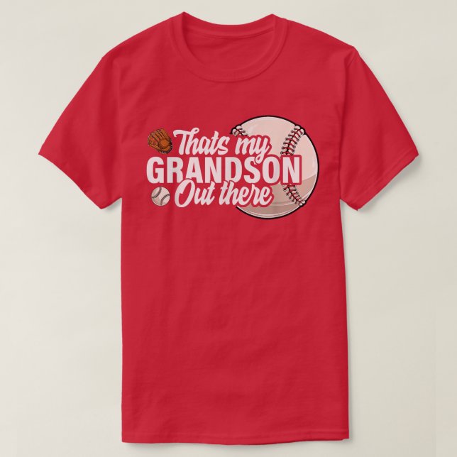 Das ist mein Großvater da draußen Baseball Opa Gra T-Shirt (Design vorne)