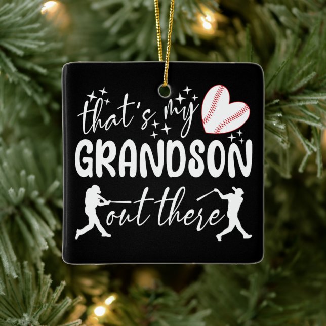 Das ist mein Großvater da draußen Funny Oma Keramikornament (Baum)