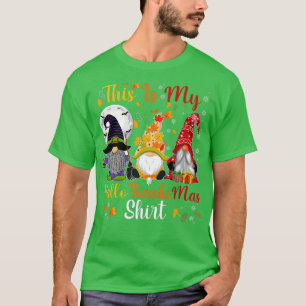 Das ist mein Hallothanksmas drei Gnomes Happy Holi T-Shirt