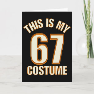 Das ist mein Halloween 67 Kostüm Lazy Brainrot Mem Karte