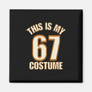 Das ist mein Halloween-67-Kostüm Lazy Brainrot Mem Magnet