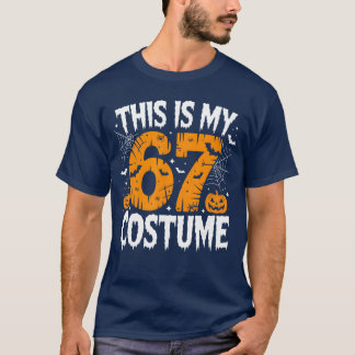 Das ist mein Halloween-67-Kostüm Lazy Brainrot Mem T-Shirt