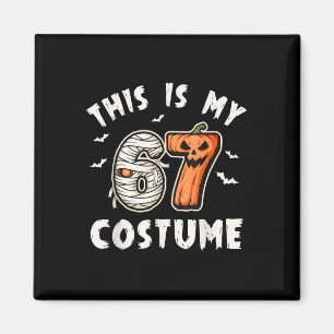 Das ist mein Halloween 67 Kostüm Nummer 6 7 Meme Magnet