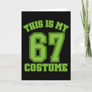 Das ist mein Halloween 67 Kostüm Sports Hummor Gen Karte