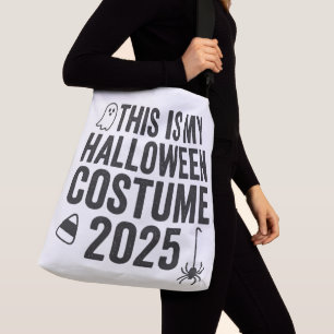Das ist mein Halloween-Kostüm 2025 Tragetaschen Mit Langen Trägern