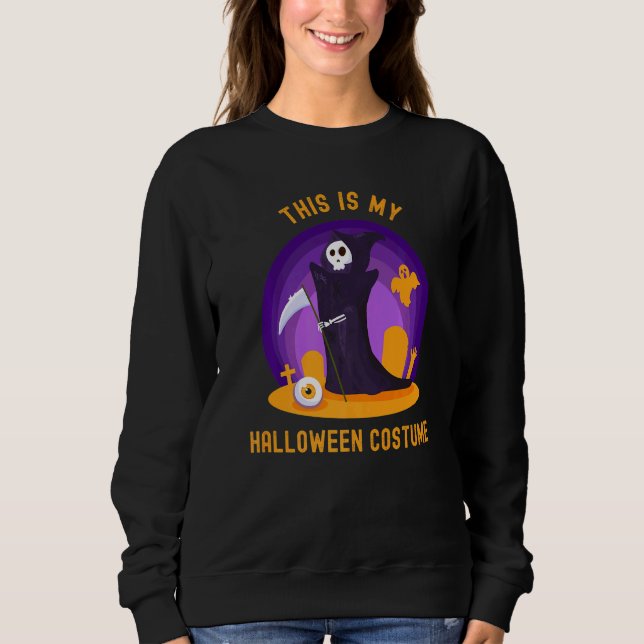 Das ist mein Halloween-Kostüm Niedlicher Beängstig Sweatshirt (Vorderseite)